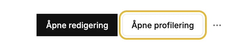 Knappen Åpne branding øverst på kontrollpanelet for et nettsted