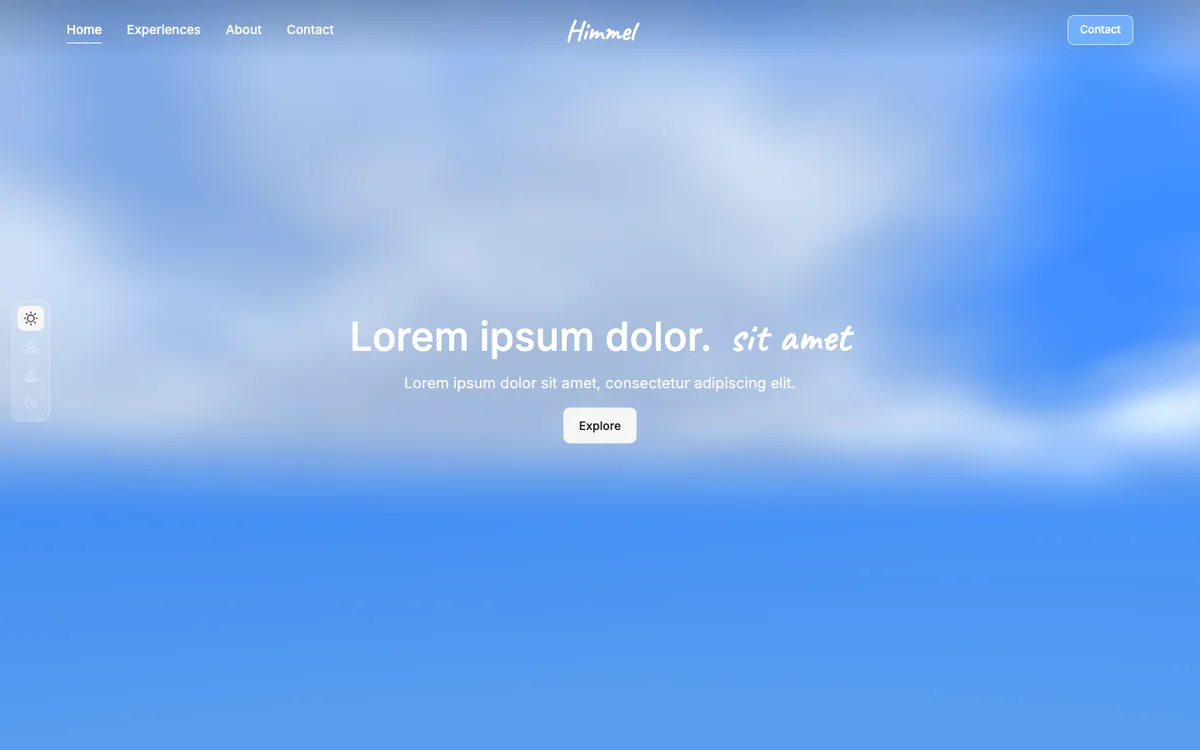 Himmel-skabelon