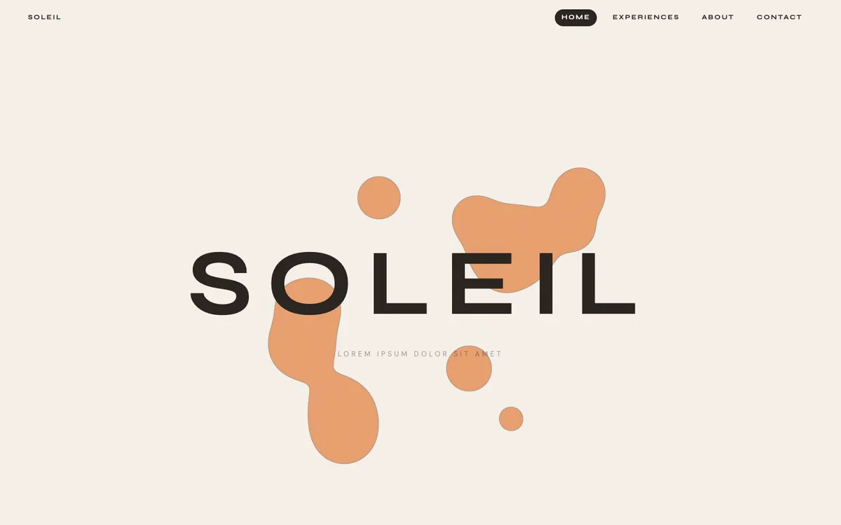 Soleil-skabelon